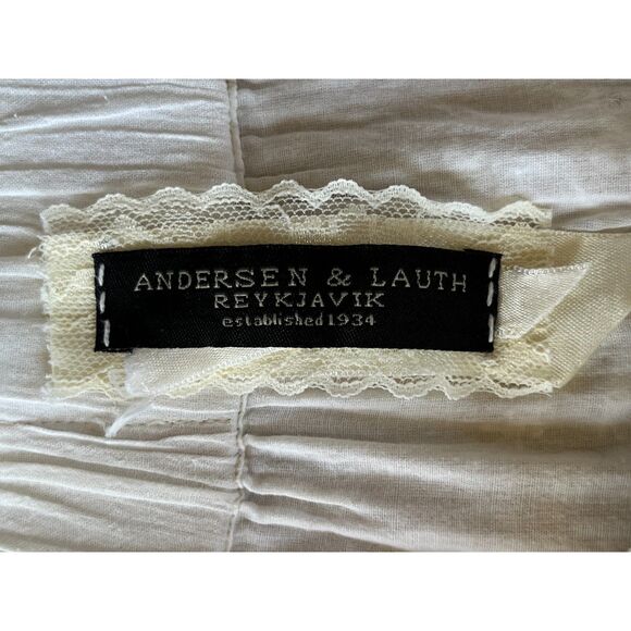 ANDERSEN & LAUTH White Icelandic Whimsy Fairy Midi Dress Women's Size Small - Picture 4 of 9